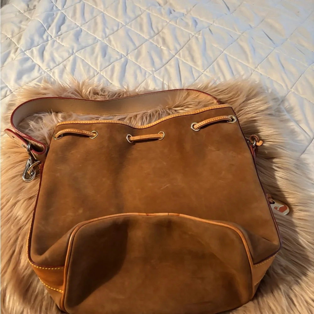 Elegant Brown Leather Hobo Bag